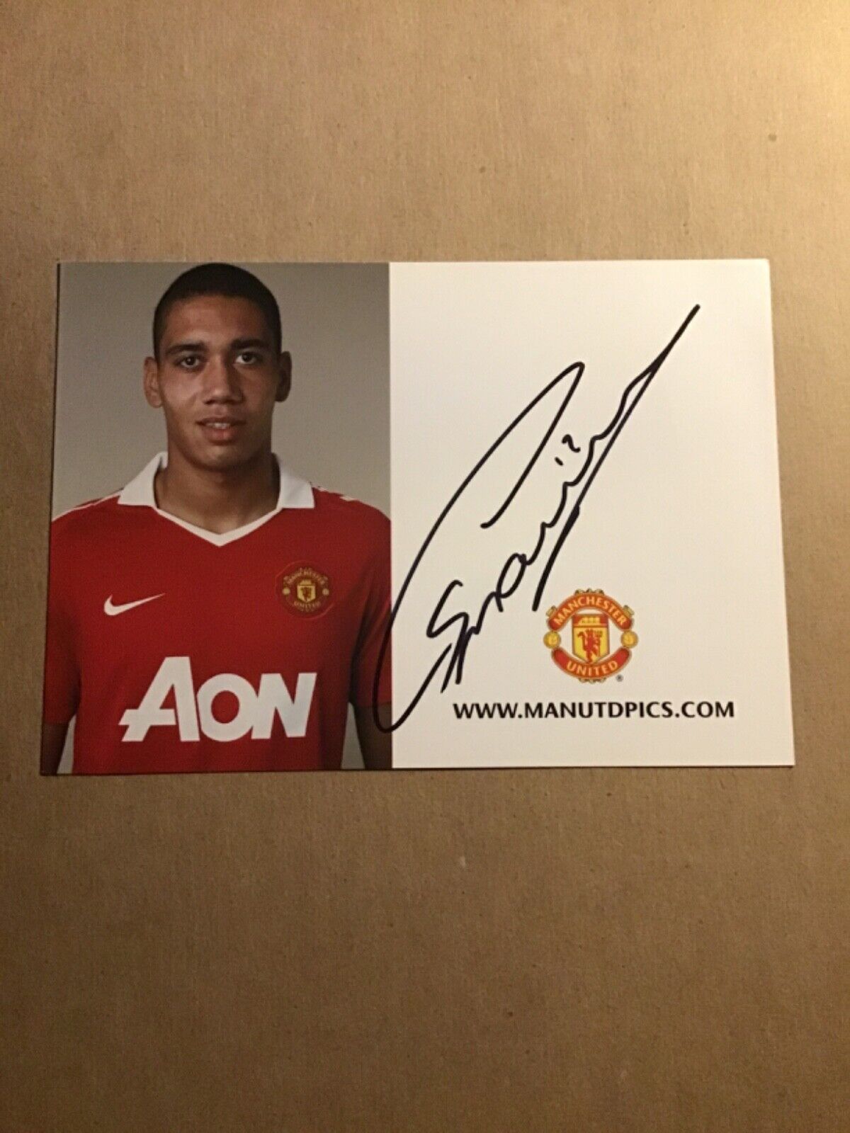 Chris Smalling, England 🏴󠁧󠁢󠁥󠁮󠁧󠁿 Manchester United 2010/11 hand signed