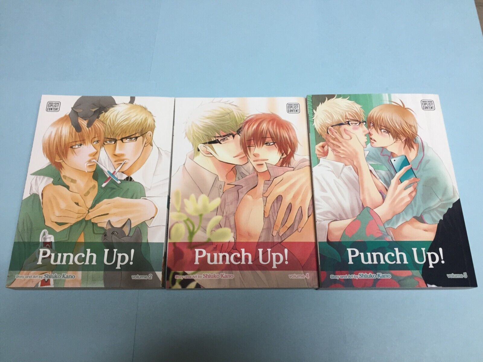 Punch Up Volume 2 4 5 English Manga Lot Bundle Shiuko Kano Yaoi BL Sublime