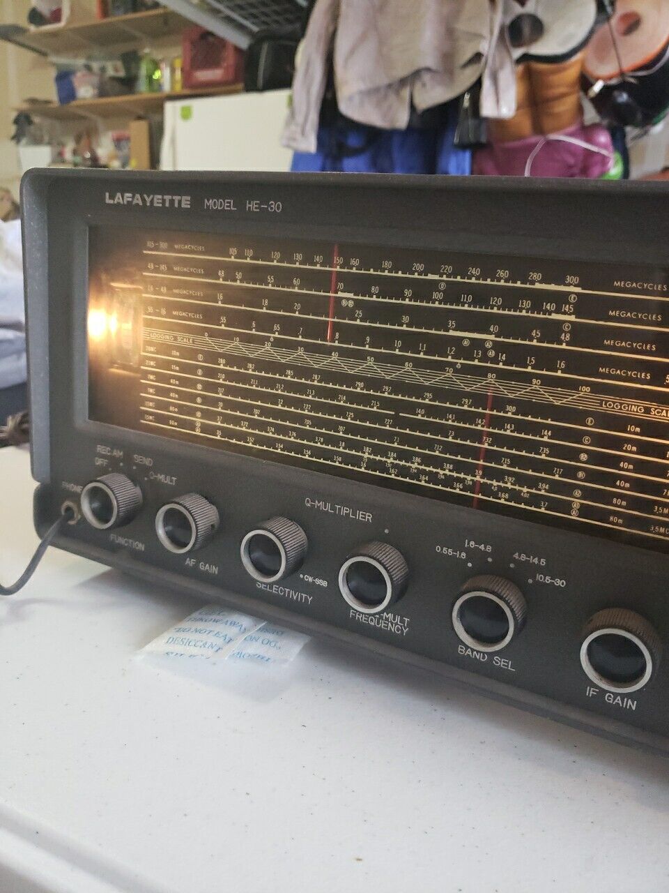 Vintage Lafayette HE-30 Amateur Radio Receiver Shortwave AM