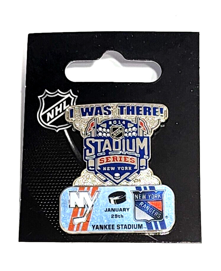 NY Rangers NHL 2014 Stadium Series Pin Yankee Stadium NY Islanders I WAS THERE