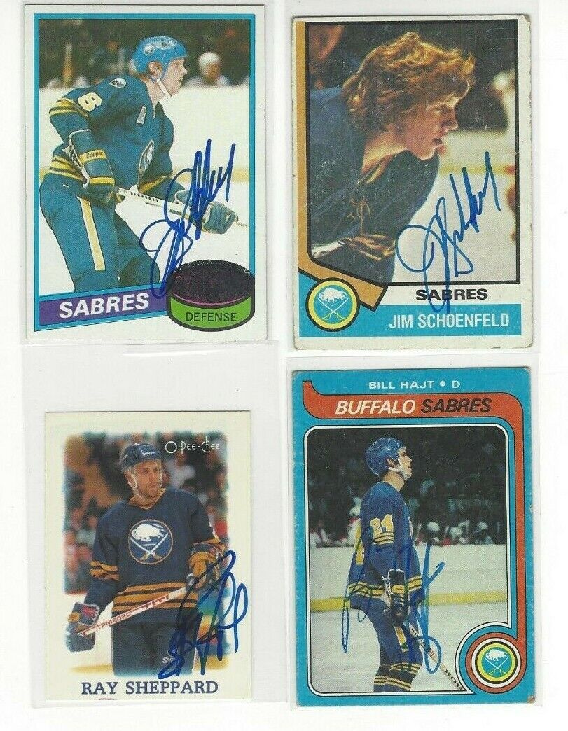 1979-80 Topps #221 Bill Hajt Signed Hockey Card Buffalo Sabres
