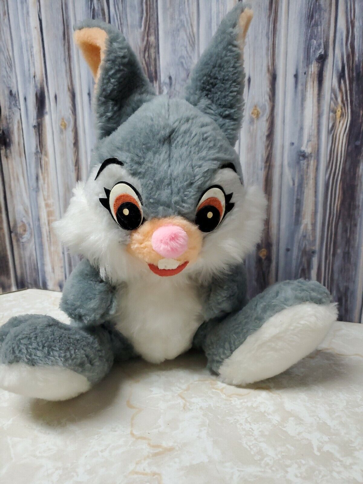 Vintage Walt Disney Characters Bambi's Thumper Stuffed Animal Made in USA Plush 