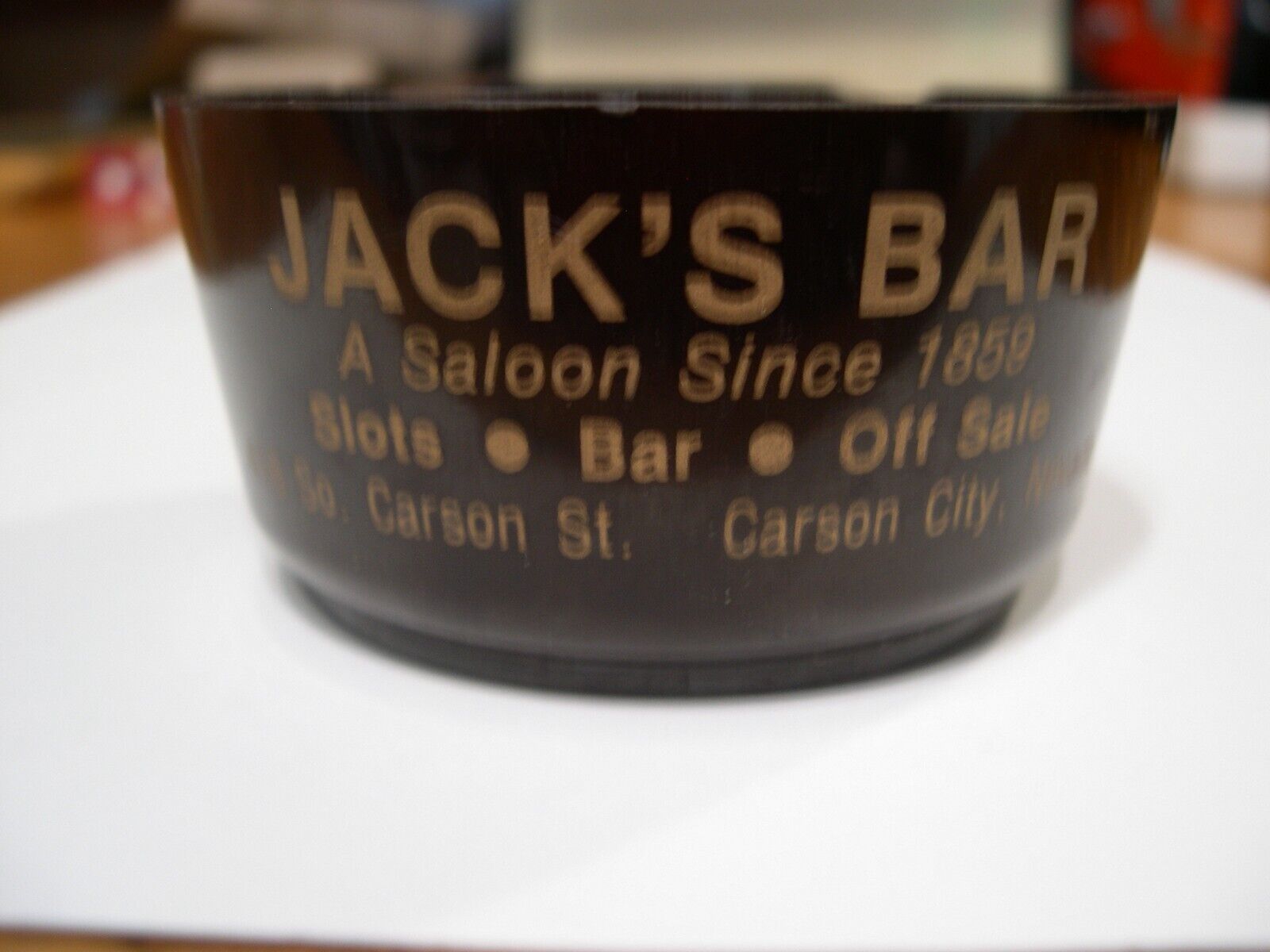 JACK\'S BAR, CARSON CITY, NEV SELDOM SEEN 1950\'S BAKELITE TRAY