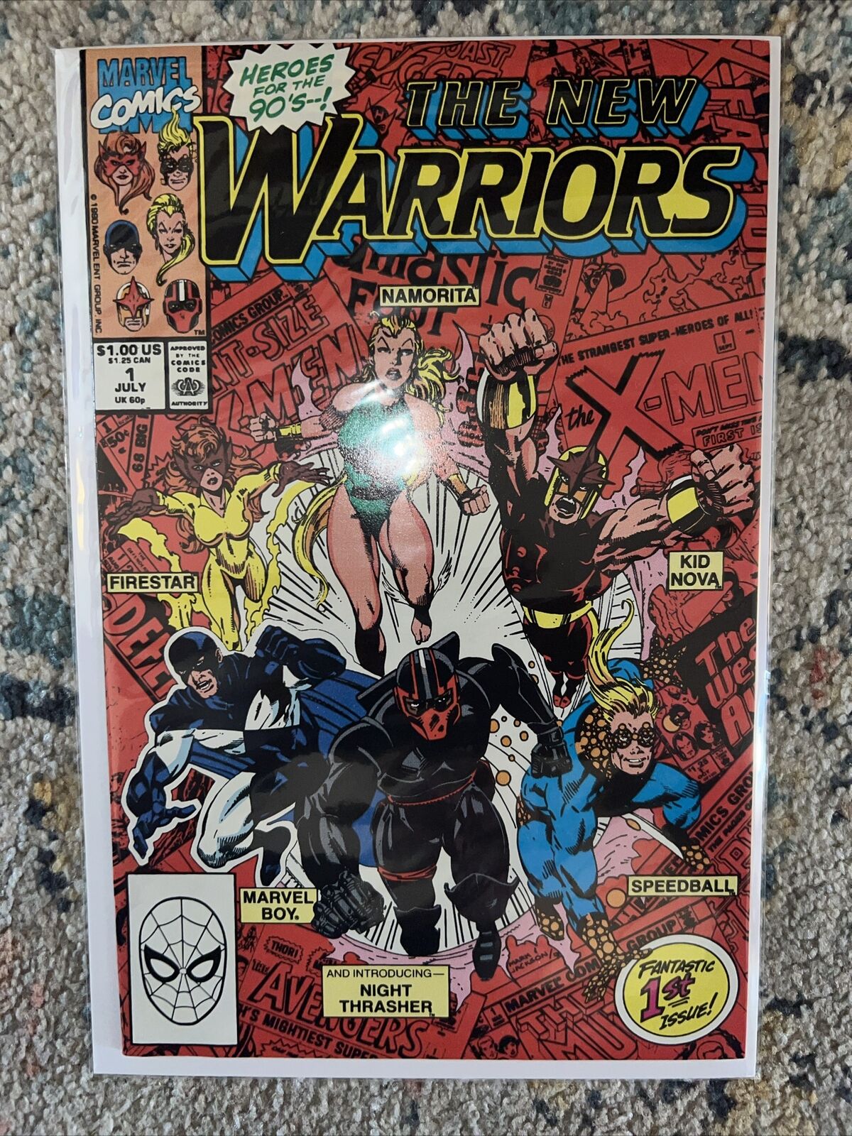 Marvel Comics The New Warriors #1 (July 1990) Grade NM- 9.2+