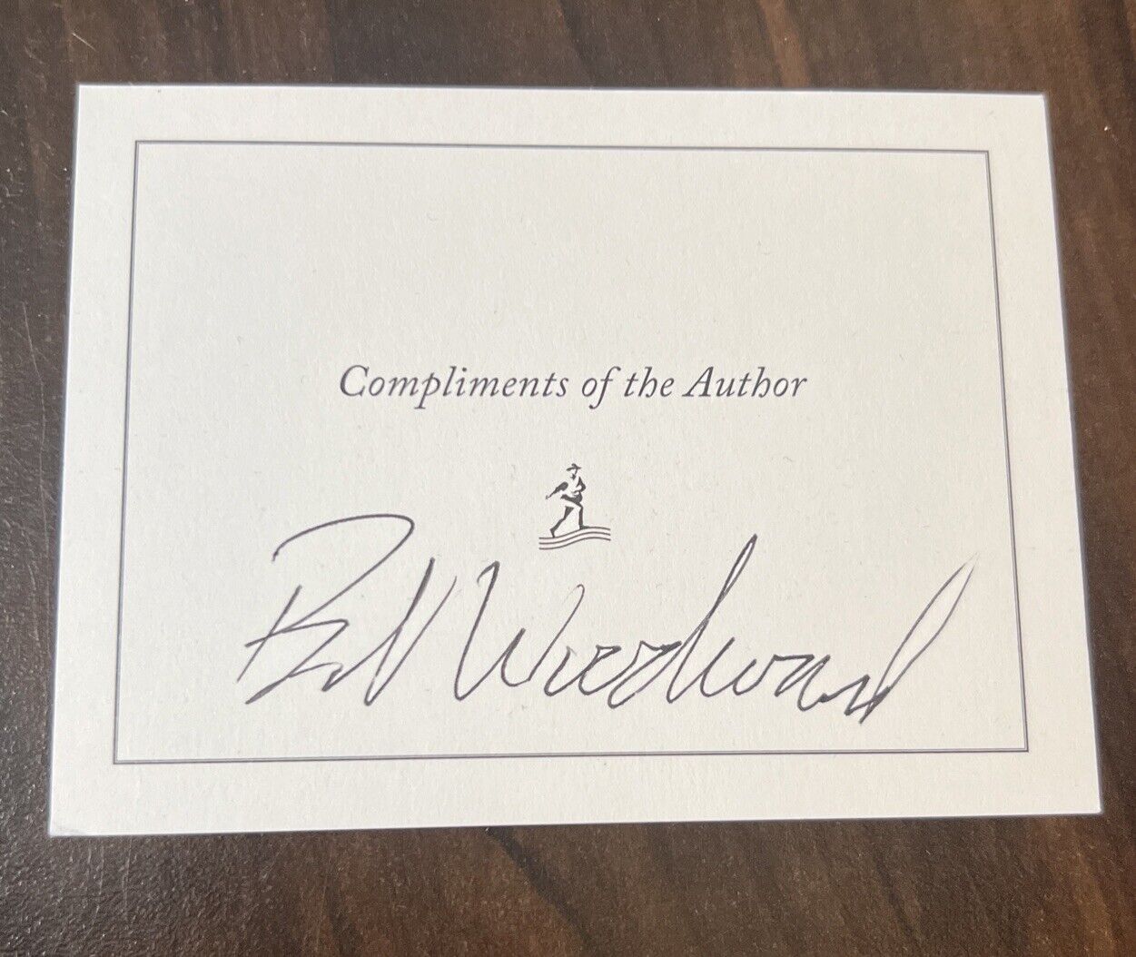 Bob Woodward Autograph Signed