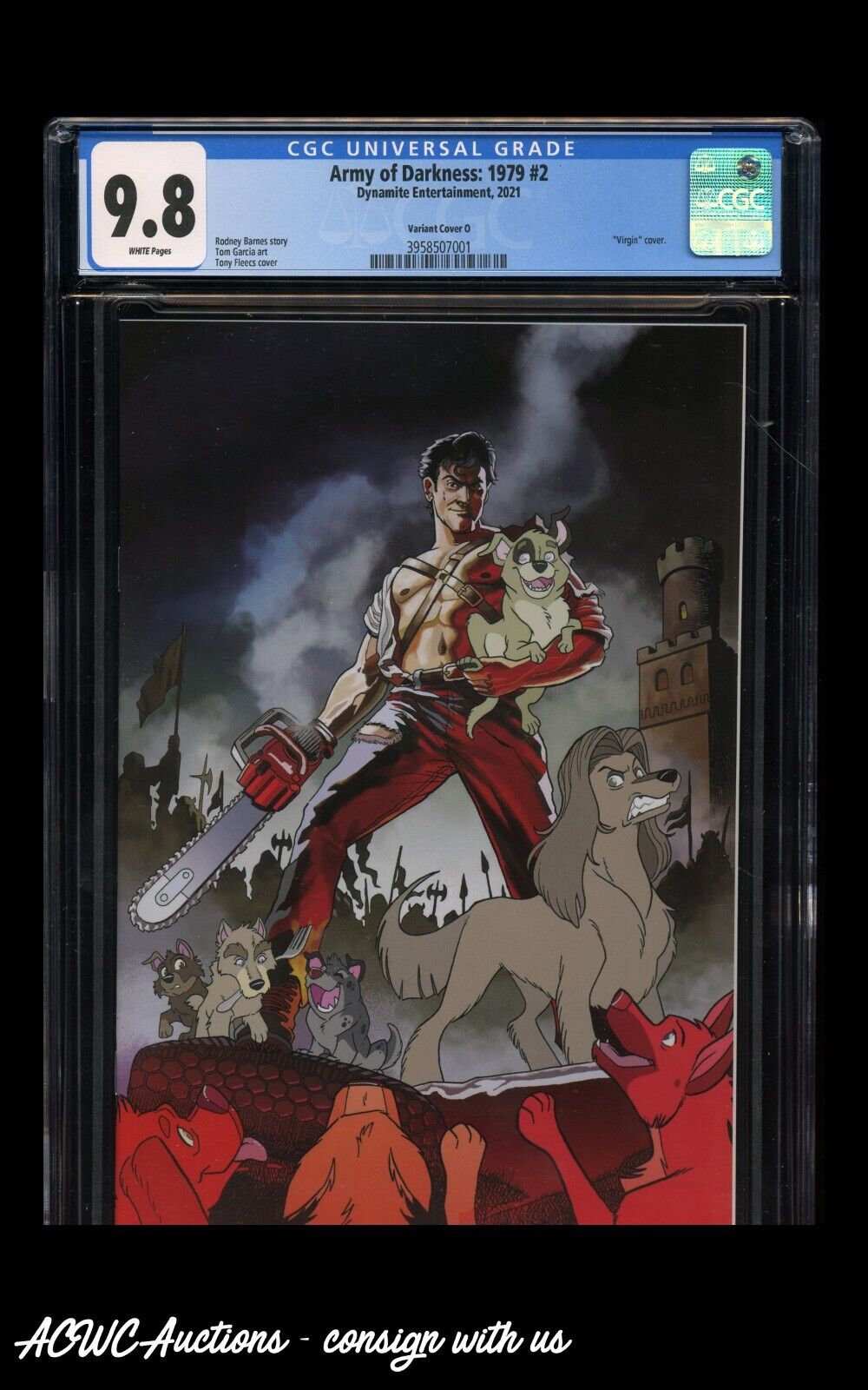 Army Of Darkness 1979 #2 Tony Fleecs Stray Dogs Virgin Cover - CGC 9.8 NM/MT