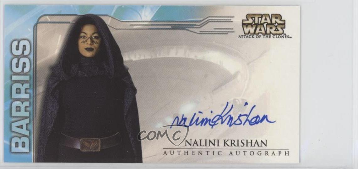 2002 Topps Star Wars: Attack of the Clones Widevision Nalini Krishan as Auto 5sf