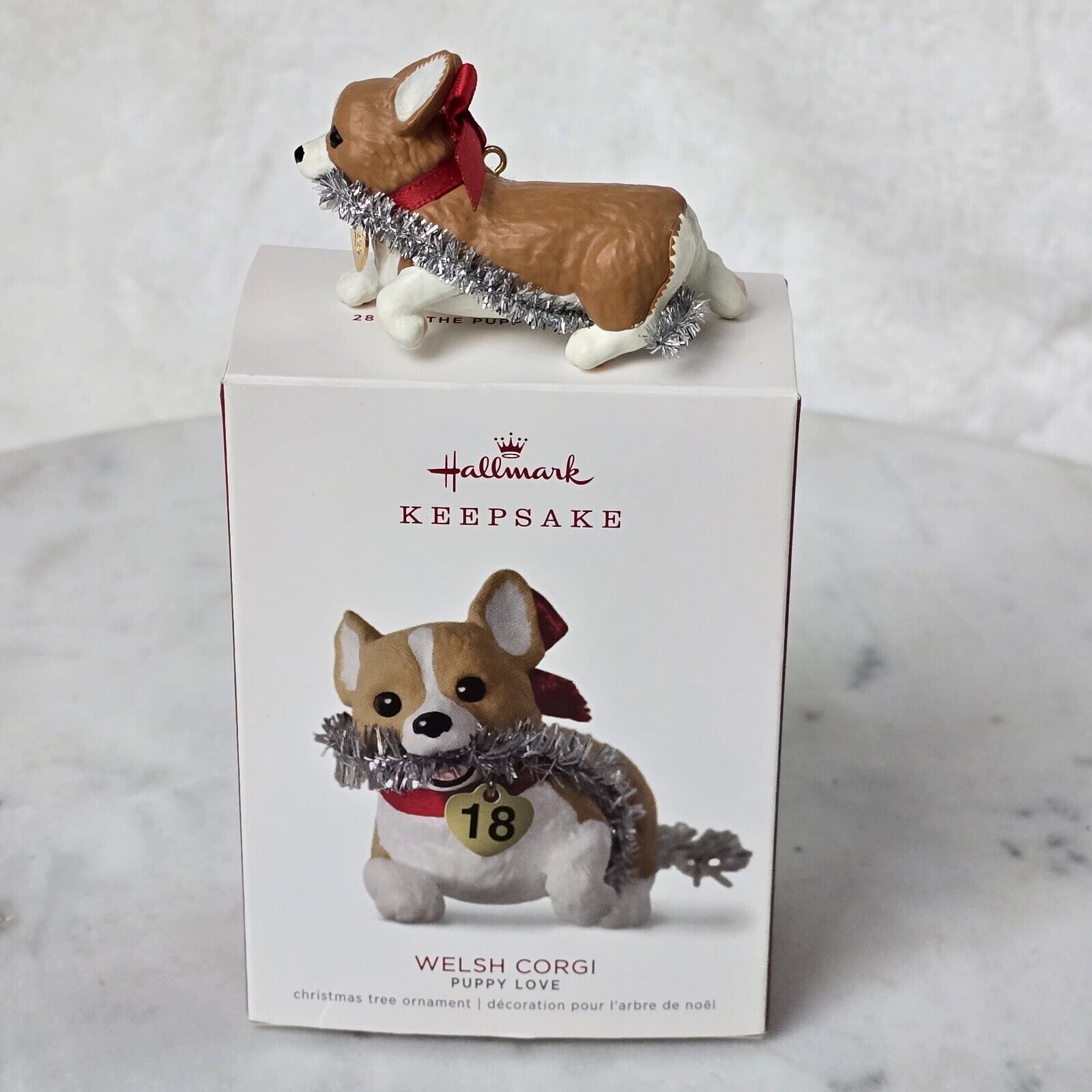Hallmark Keepsake Ornament 2018 Welsh Corgi - 28th in the Puppy Love Series NEW