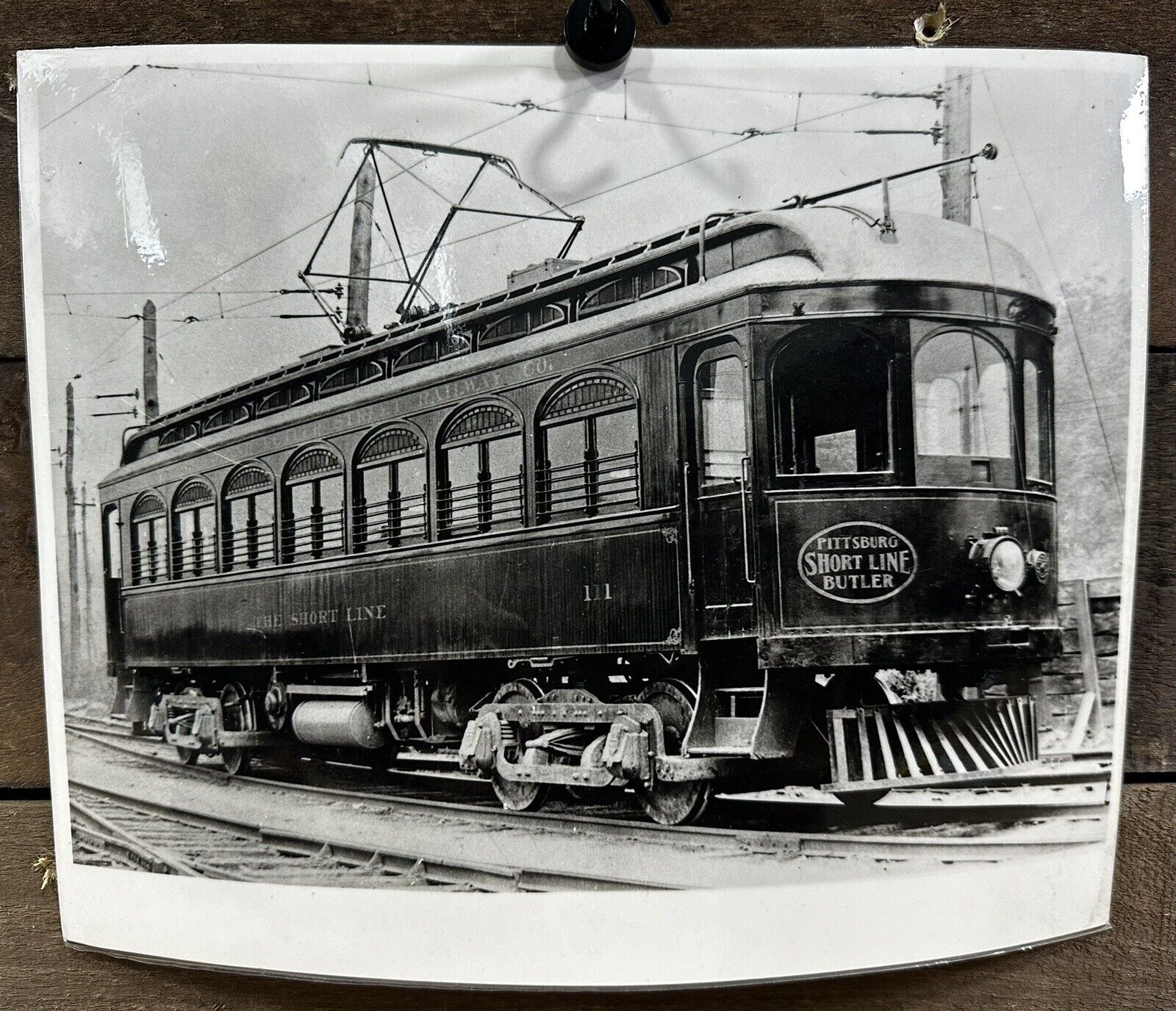 Vintage “Pittsburg Short Line Butler” Trolley Photo 
