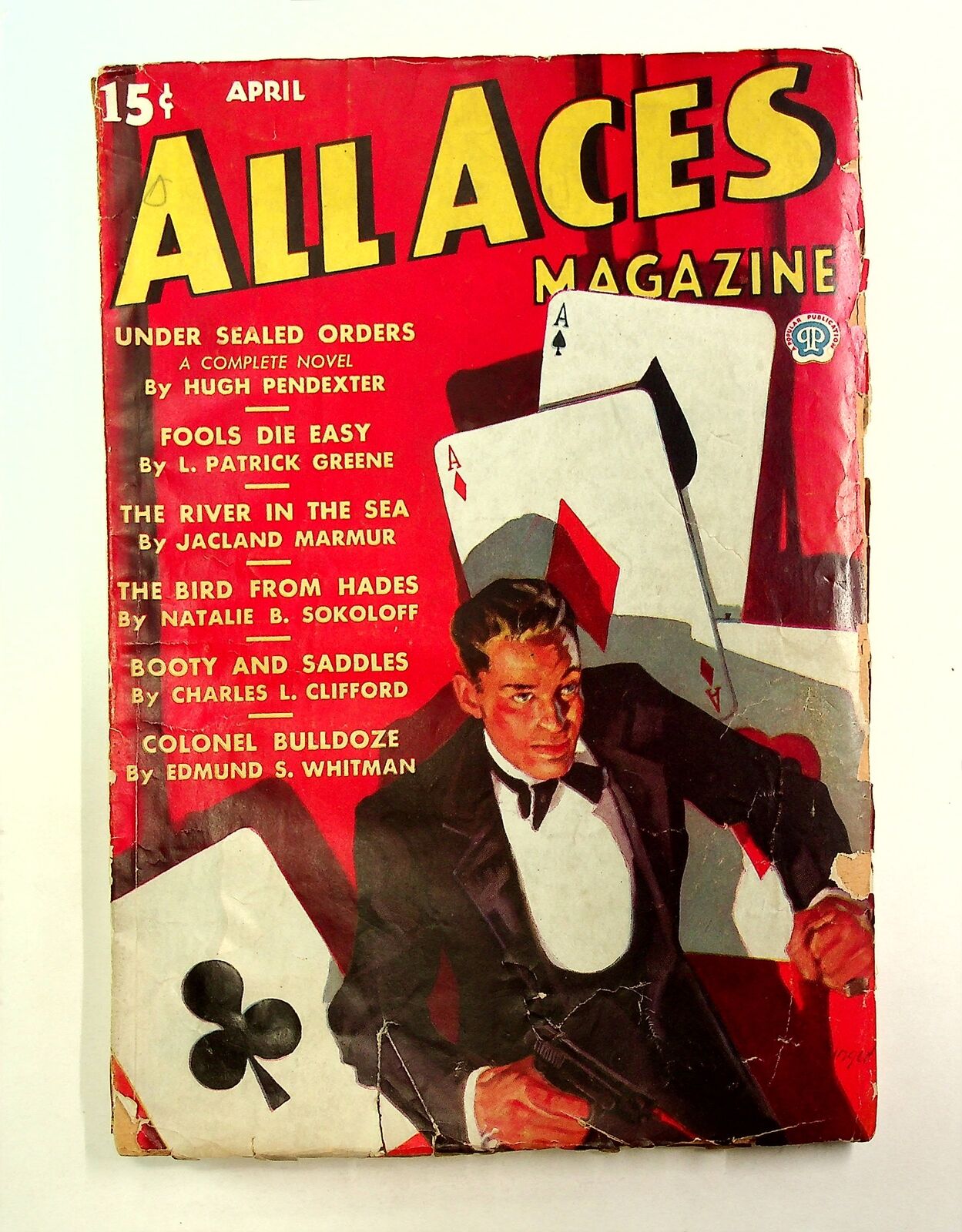 All Aces Magazine Pulp Apr 1936 GD+ 2.5
