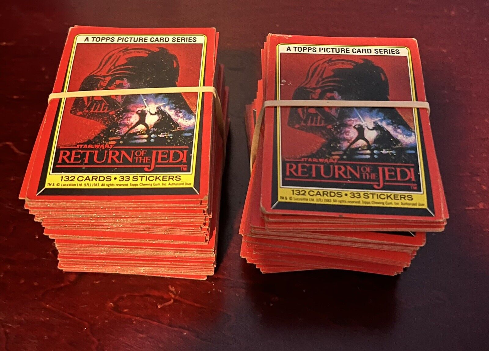 1983 Star Wars Return of the Jedi 2 decks of Complete Series 1 Cards