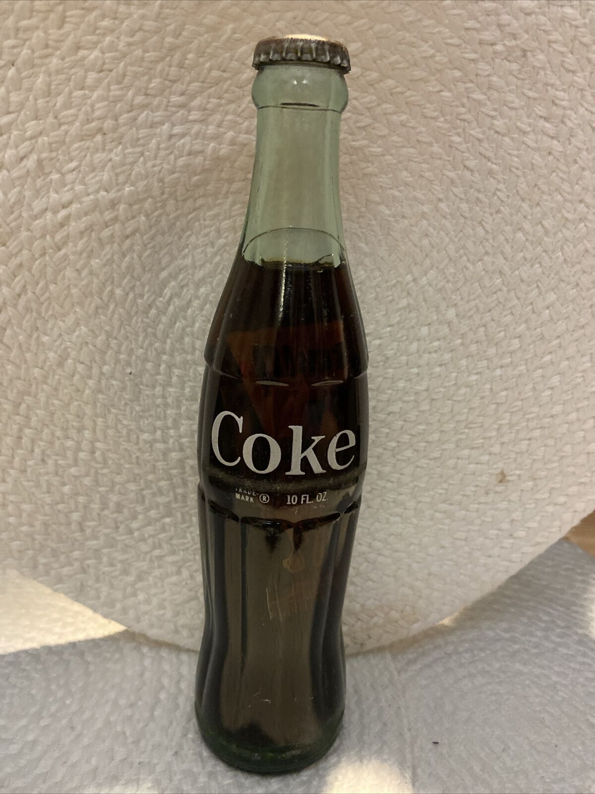 Coca-Cola Unopened Purchased In 1968 Has Planters Peanut Bag Inside Bottle