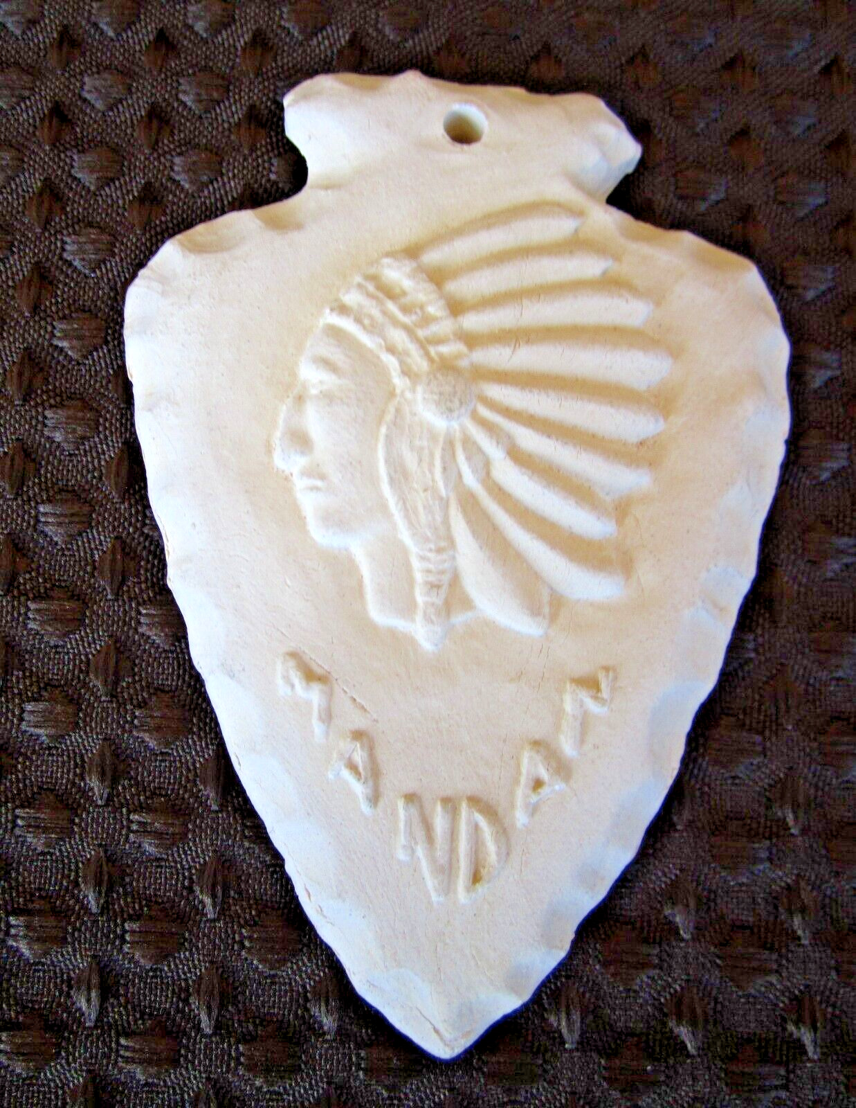 WPA Ceramics / Mandan, North Dakota / Indian Chief Arrowhead Pottery / Rare