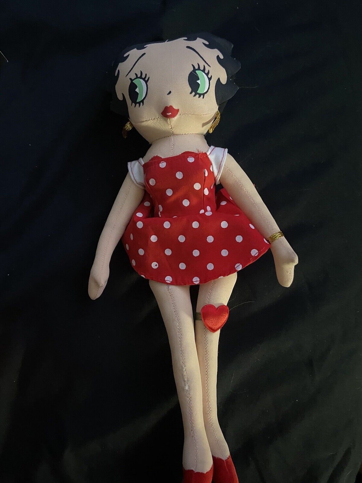 Betty Boop Red Dress Kellytoy Plush. 12”. Vintage Collectable. 