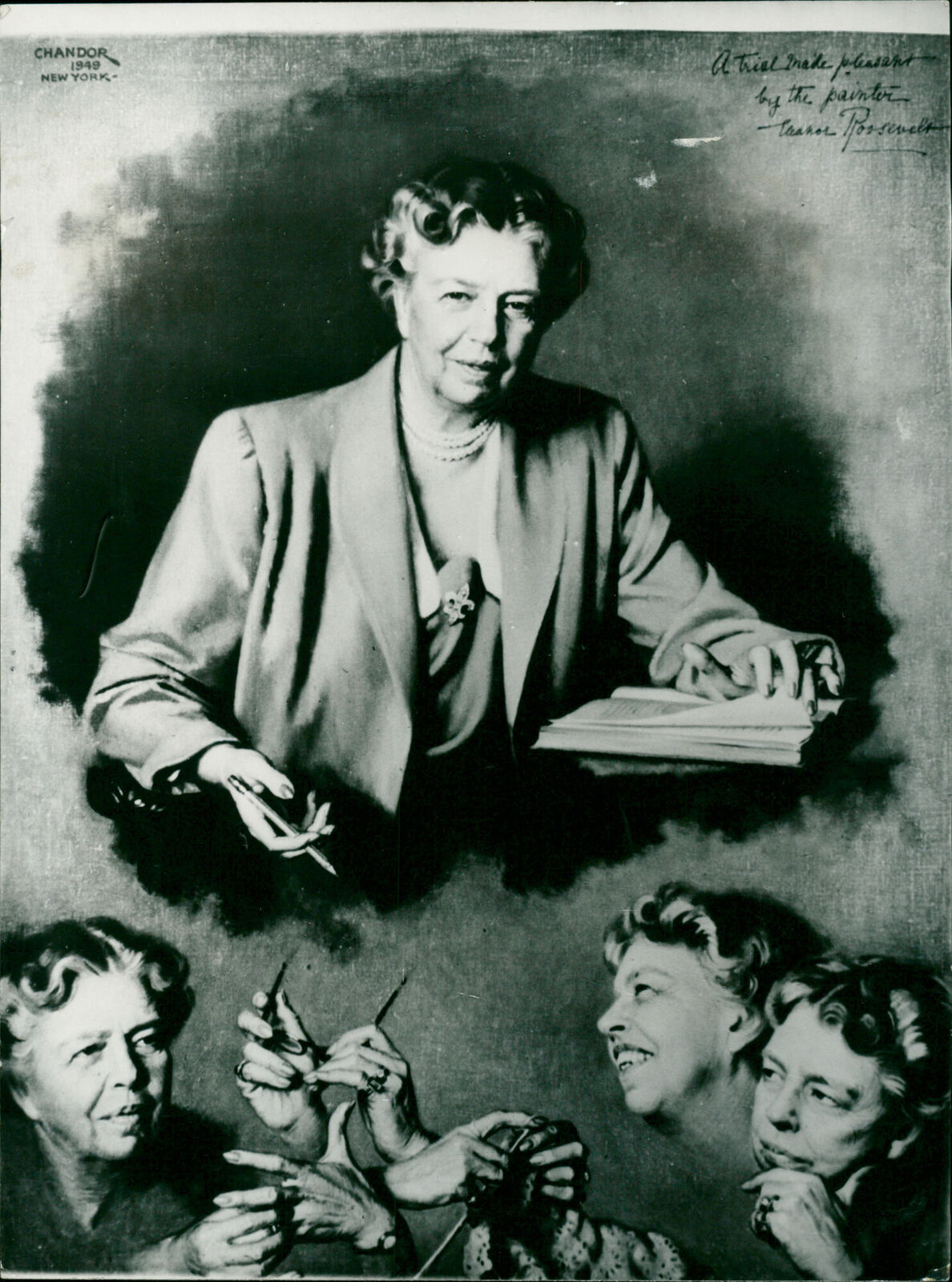Artistic portrait of Eleanor Roosevelt - Vintage Photograph 3129266