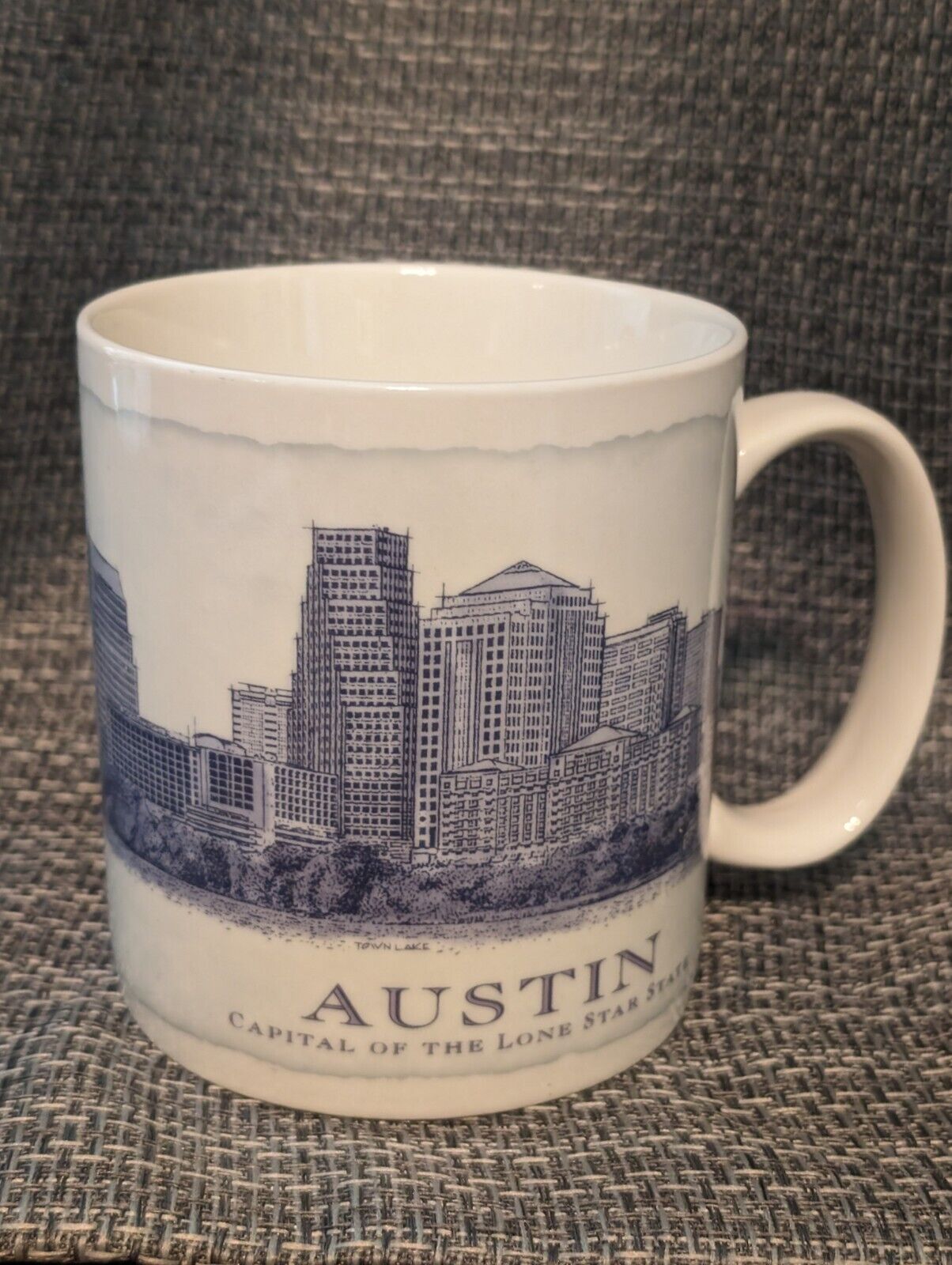 Starbucks 2008 Austin City Lone Star State Architecture Series 18 oz Coffee Mug