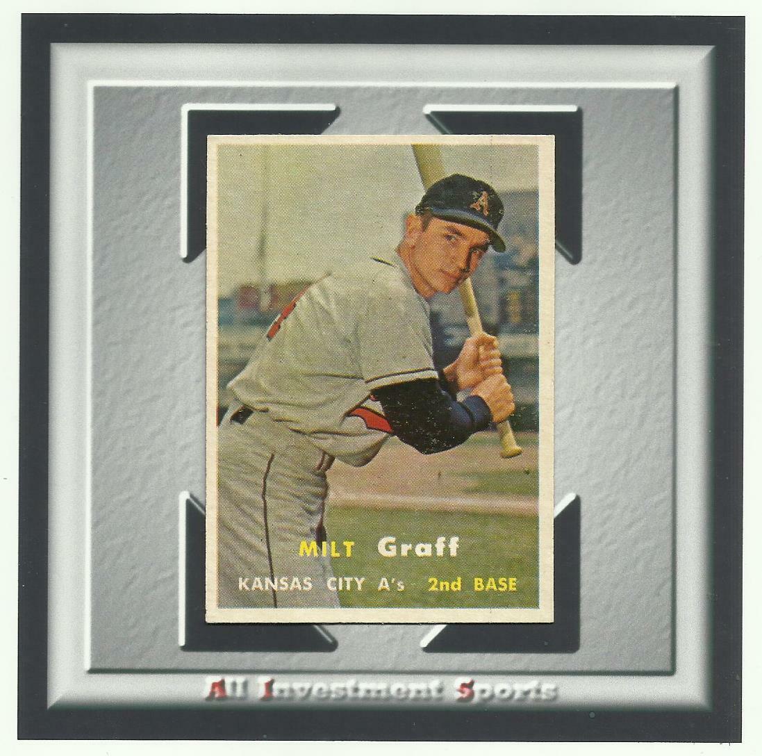 1957 Topps MILT GRAFF #369 NM (A) **gorgeous baseball card** TD88