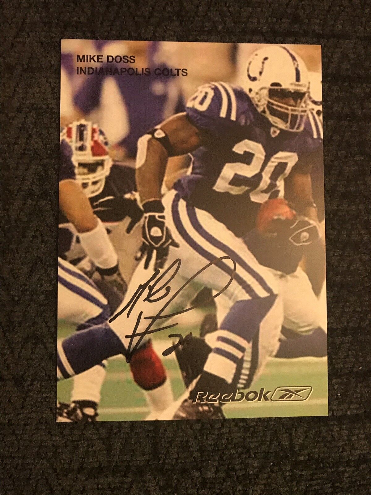 Mike Doss Indianapolis Colts Signed Handout Card