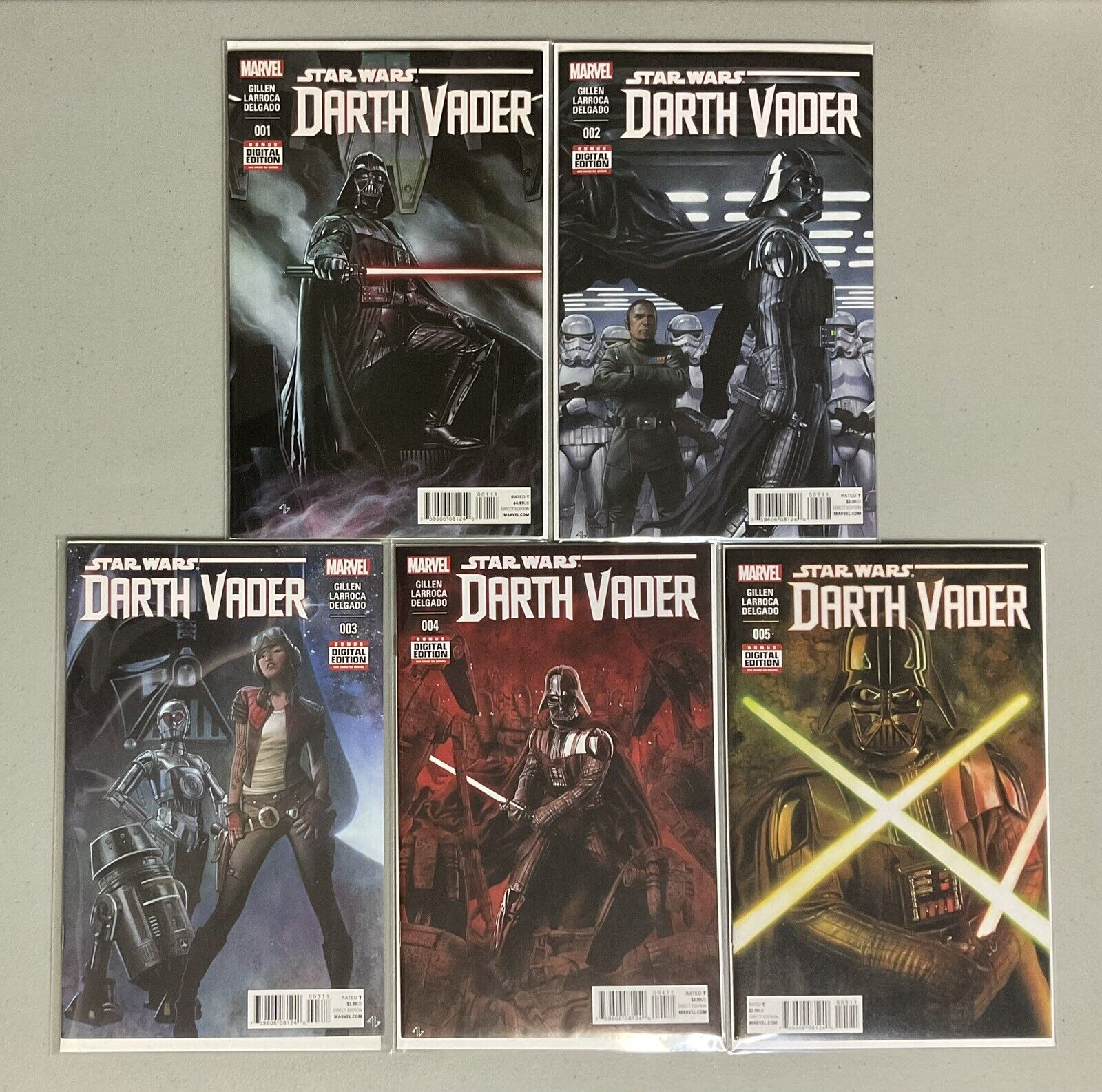 🔥Star Wars Key Comic🔥Gillen Darth Vader #1 2 3 4 5 (2015)🔥NM+(9.4-9.8)🔥Aphra