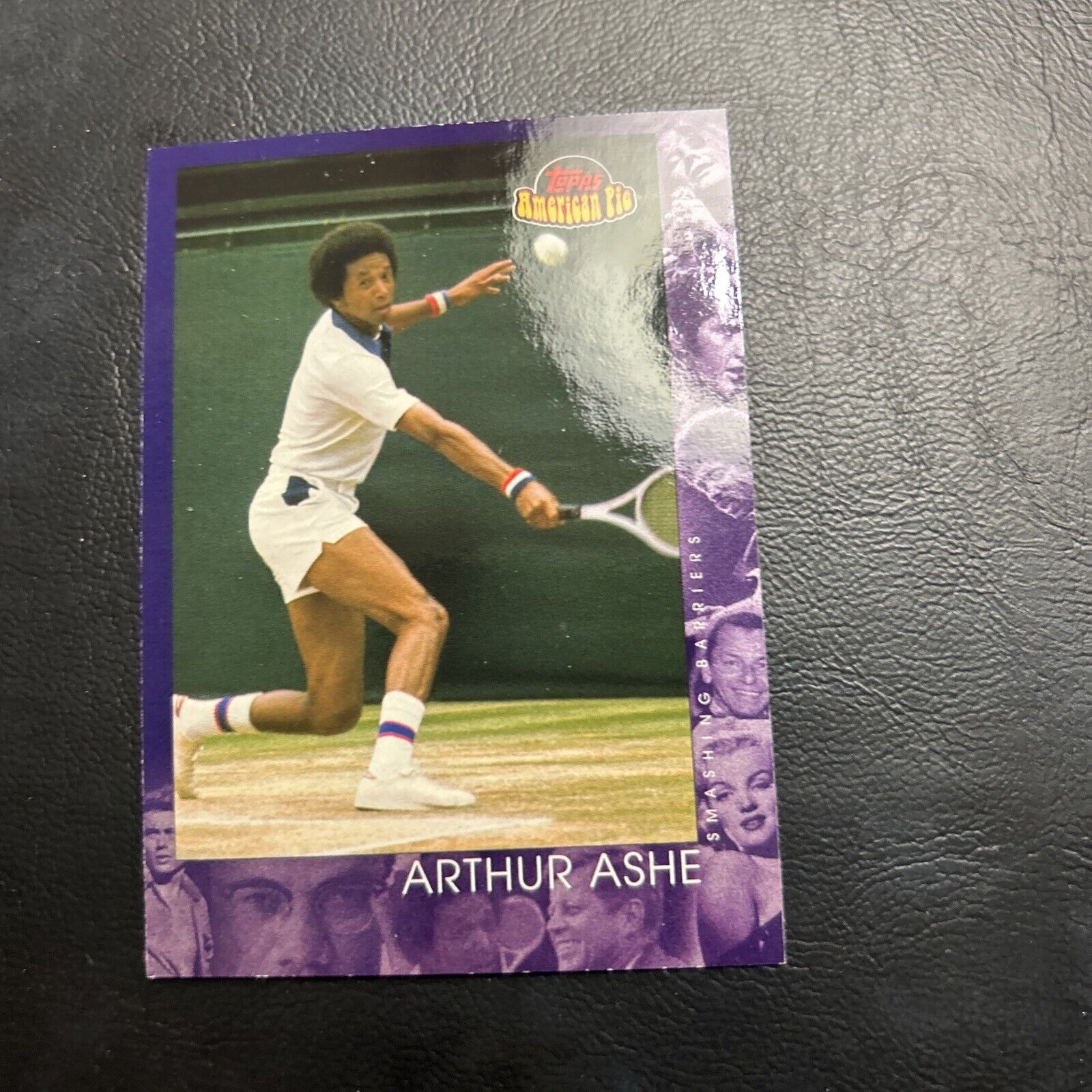 Jb15 American Pie Topps 2001 #145 Arthur Ashe Tennis Pro Smashing Barriers