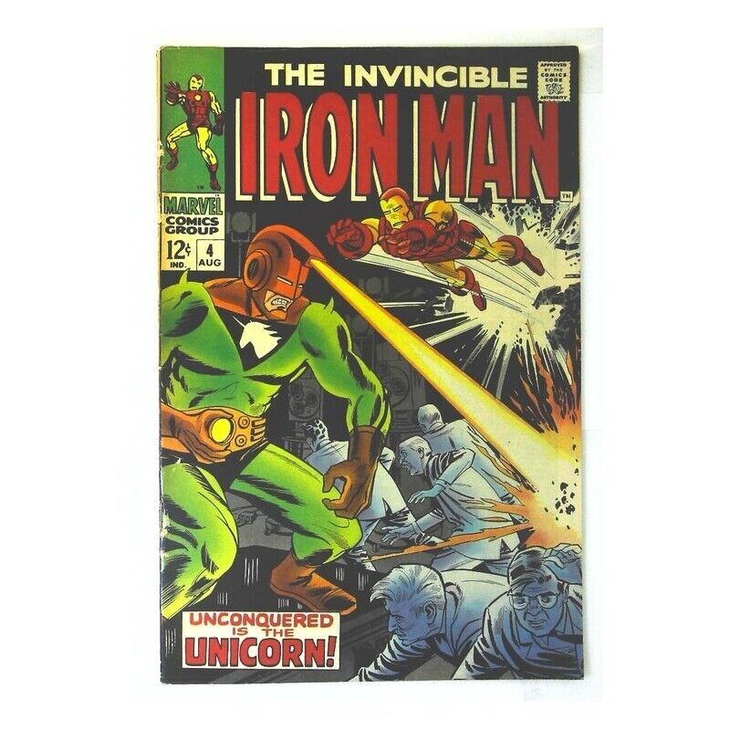 Iron Man (1968 series) #4 in Very Fine minus condition. Marvel comics [a\