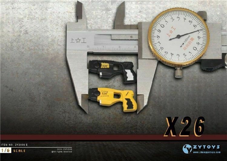 ZYTOYS ZY2009E X26 Taser Yellow 1/6 Simulation Model Toy Fit 12\