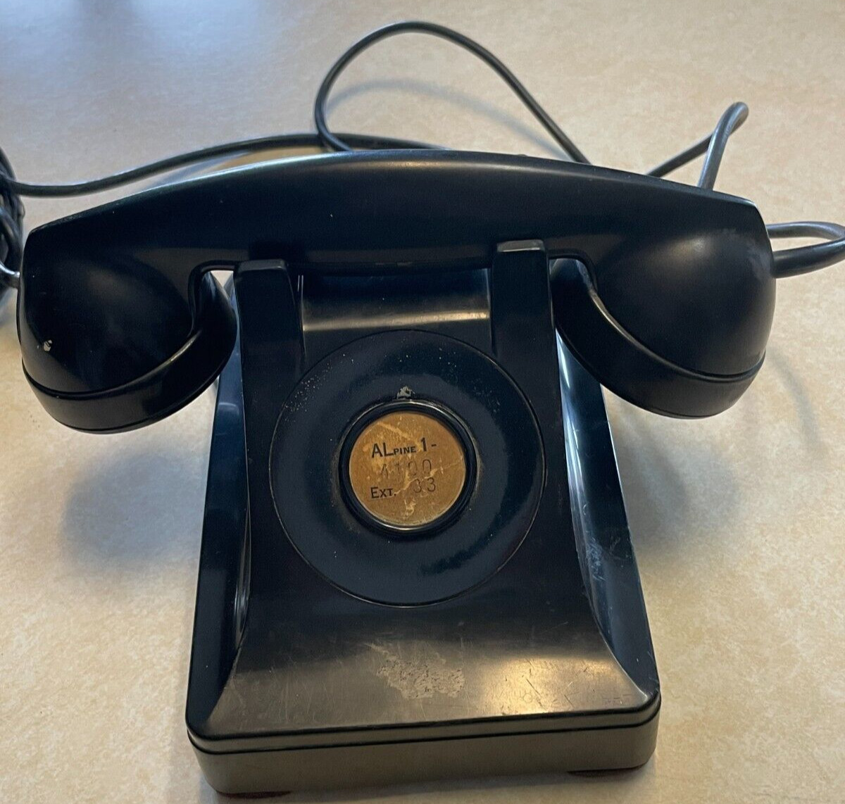 Vintage Bell System 304 A/C W/ Western Electric F1 Handset No Dial Telephone SAI