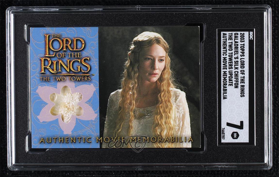 2003 The Lord of Rings Two Towers Update Movie Memorabilia Galadriel SGC 7 10a3