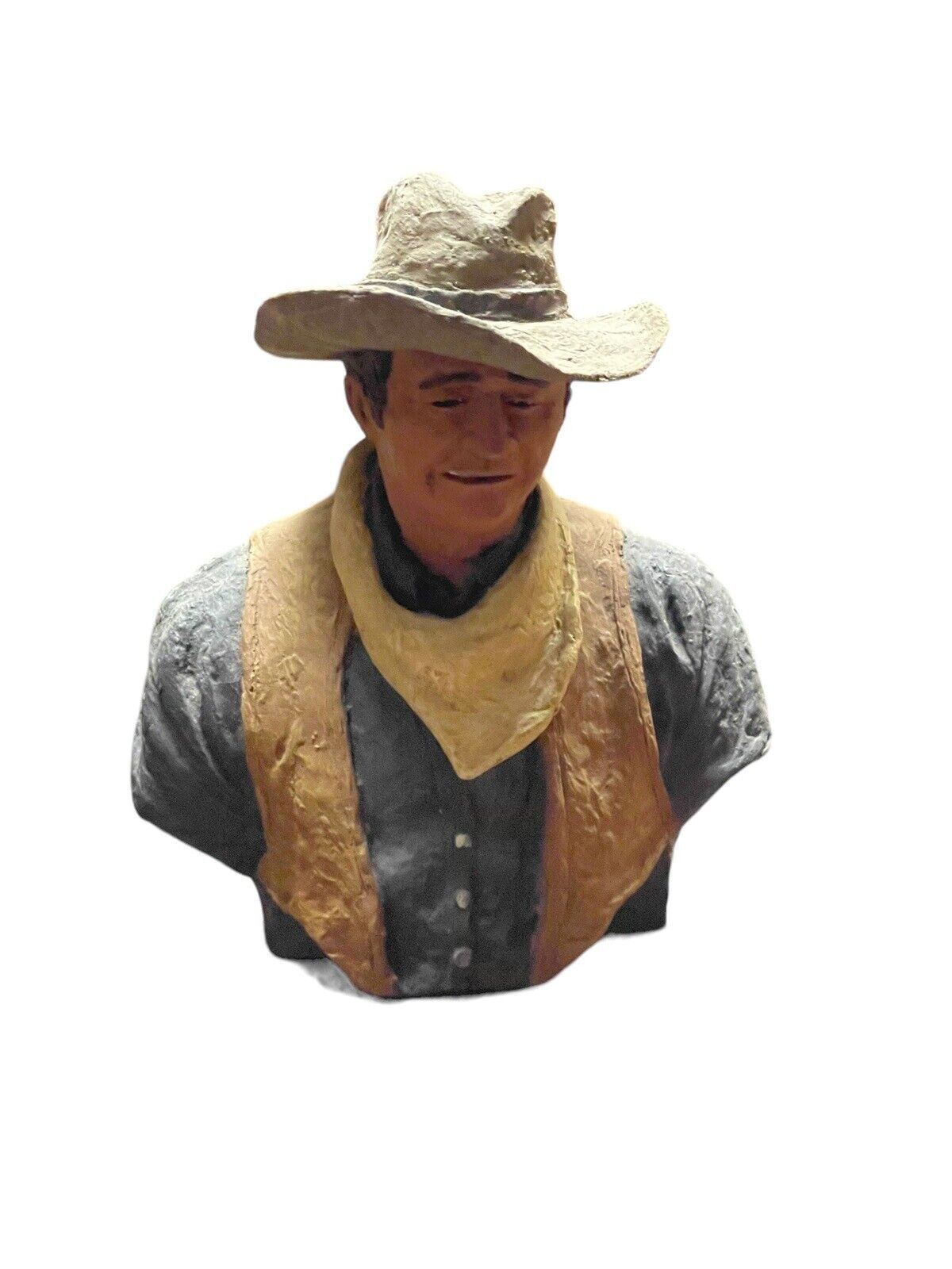 John Wayne Monfort Original Western Sculpture Boulder Colorado Trail Boss 1982