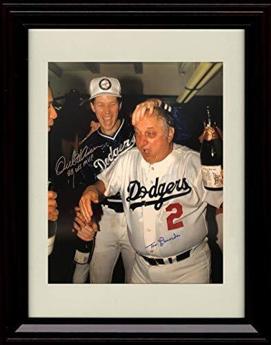 Gallery Framed Tommy Lasorda - Dodgers - World Series Celebration - Autograph