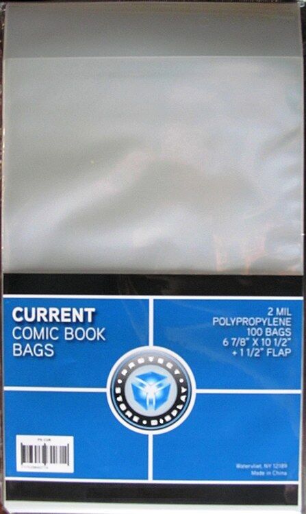 2000 New CSP CURRENT/MODERN Comic Book Archival Poly Bags- 6 7/8 X 10 1/2
