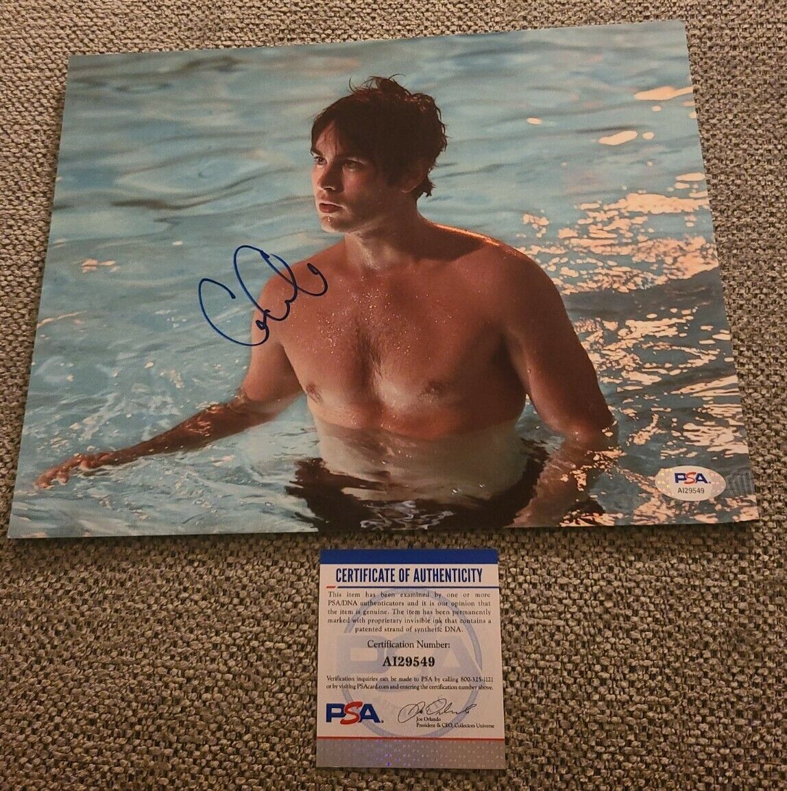 CHACE CRAWFORD SIGNED 8X10 PHOTO SEXY GOSSIP GIRL PSA/DNA AUTHENTICATED #AI29549