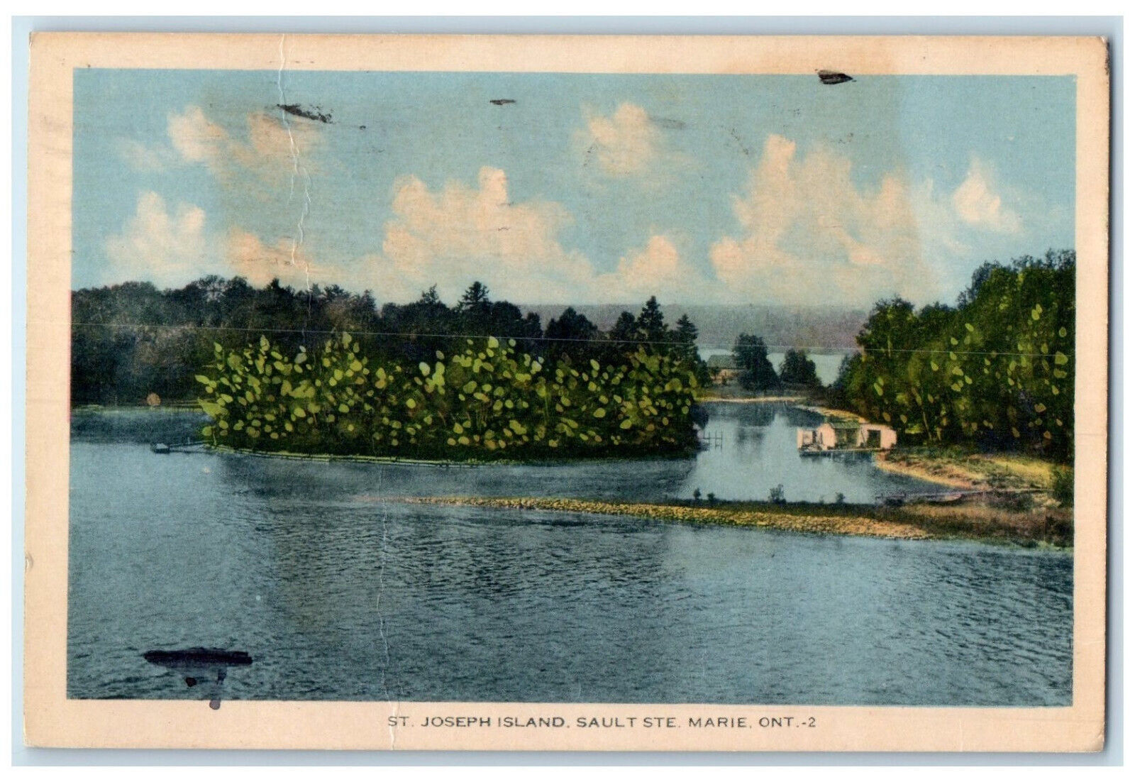 1929 St. Joseph Island Sault Ste Marie Ontario Canada Vintage Postcard