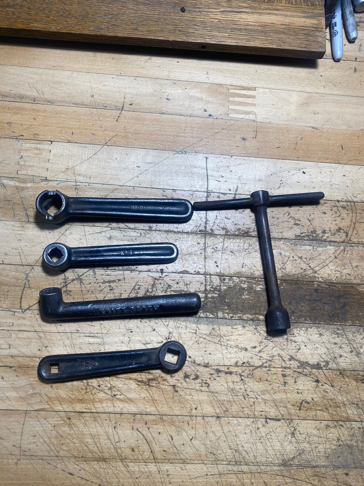 Lot Of 5 Vintage Machine Wrenches