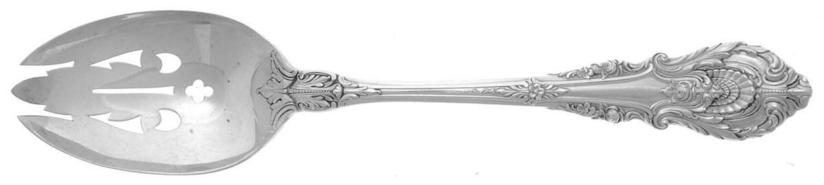Wallace Silver Sir Christopher  Pierced Serving Spoon 762350