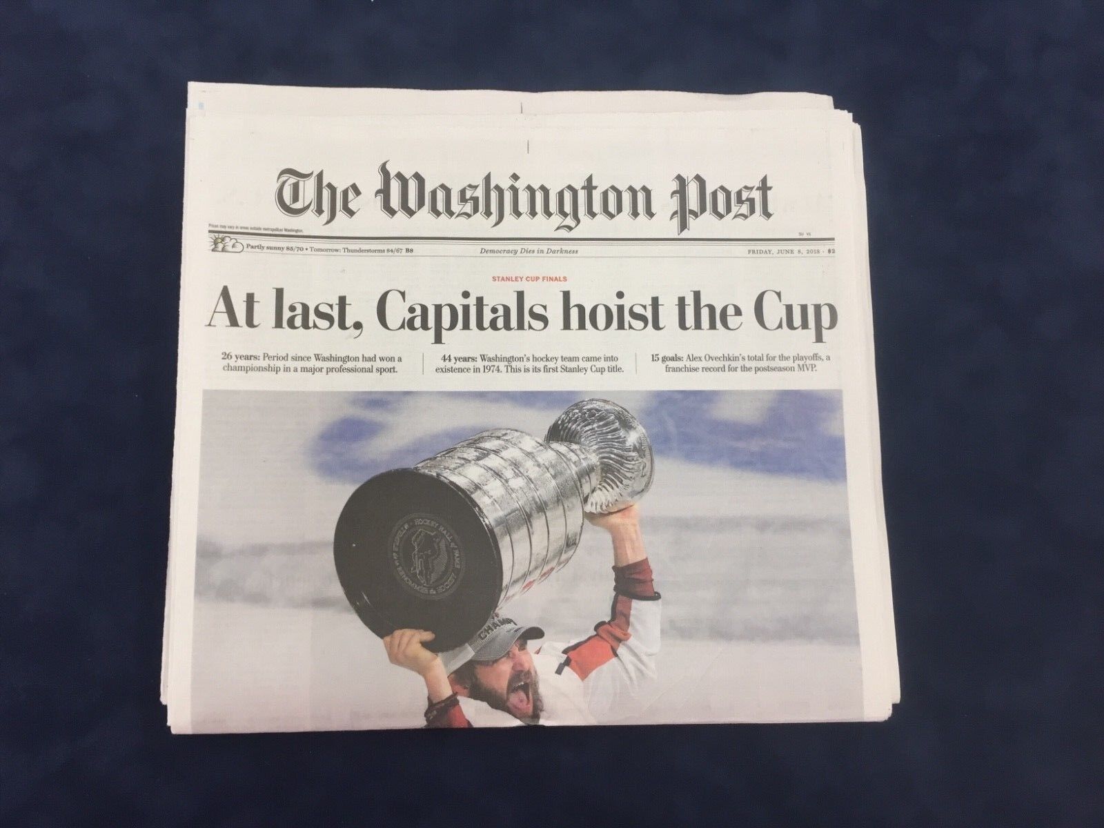 2018 Washington Capitals Stanley Cup Champions Washington Post