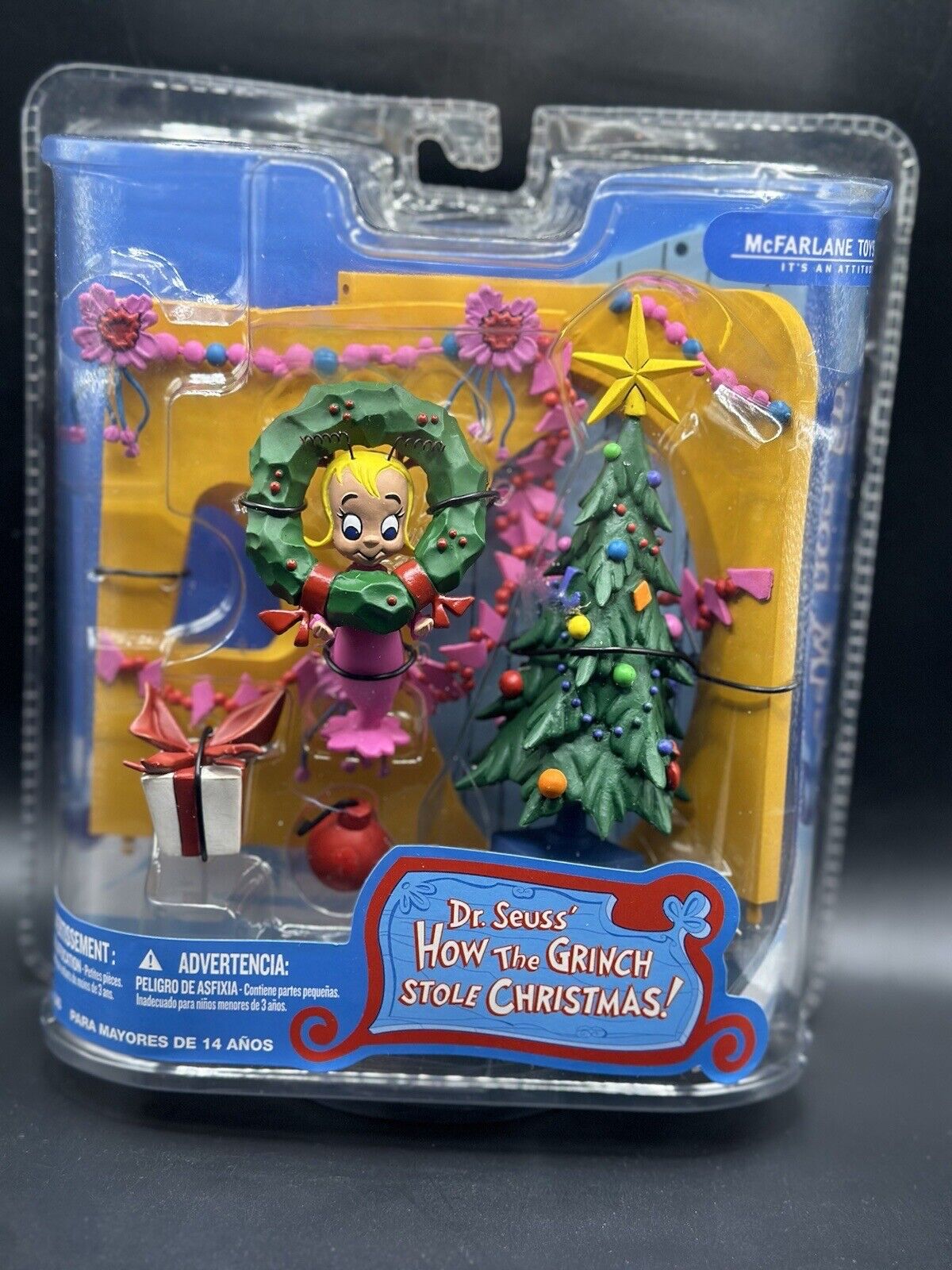 NEW SEALED McFarlane Toys Dr. Seuss How The Grinch Stole Christmas CINDY LOU WHO