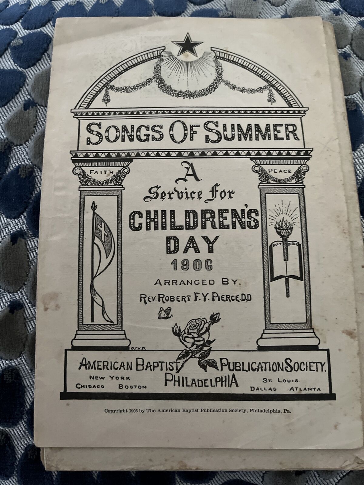 1902 & 1906 Children’s Music Sunshine Sunday School Philadelphia Baptist
