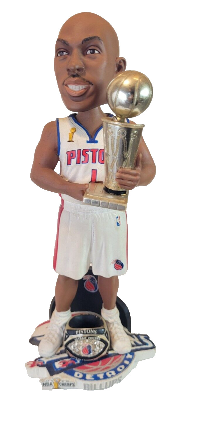 DetGifts313 2004 NBA CHAMPION DETROIT PISTONS\' CHAUNCEY BILLUPS BOBBLEHEAD MVP