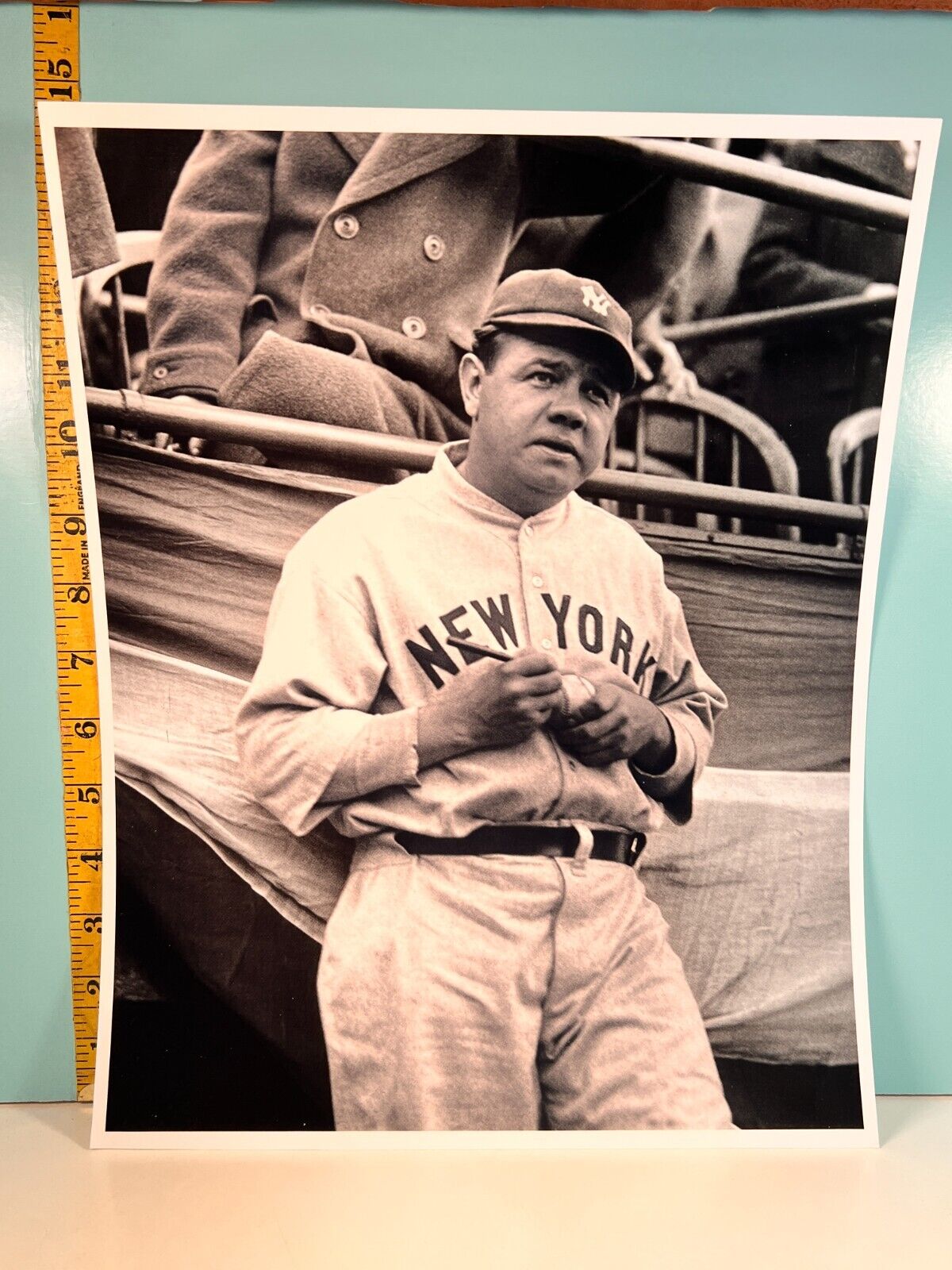 Babe Ruth New York Yankees Signing Baseball Type 2 Photo  11x14 HIGH GRADE 🔥