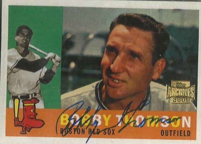Bobby Thomson 2001 Topps Archives autograph auto card 153