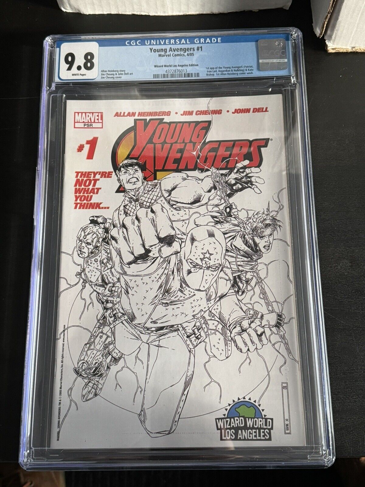 Young Avengers #1 CGC 9.8 Wizard World Los Angeles Sketch Variant
