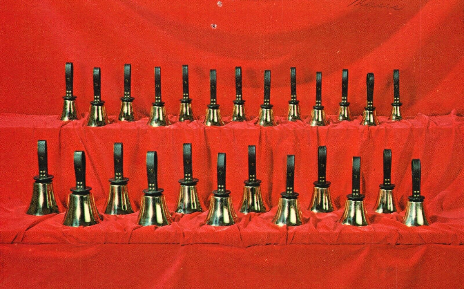 Vintage Postcard 1970s Schulmerich Precision Tuned Handbells Collection Carillon