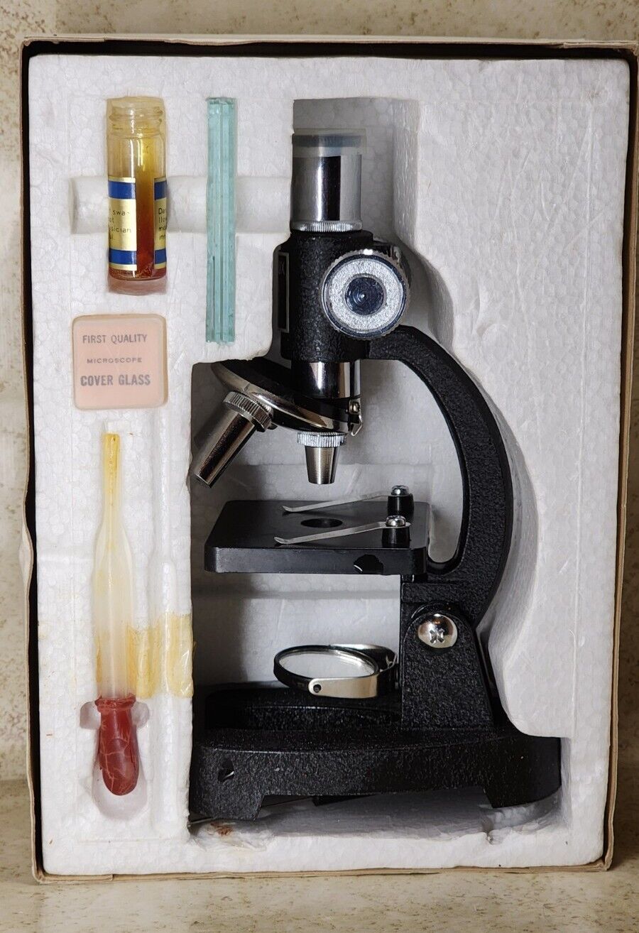 Vintage Microscope Monolux Lab-Kit No. 6010with Original Box - School Kids