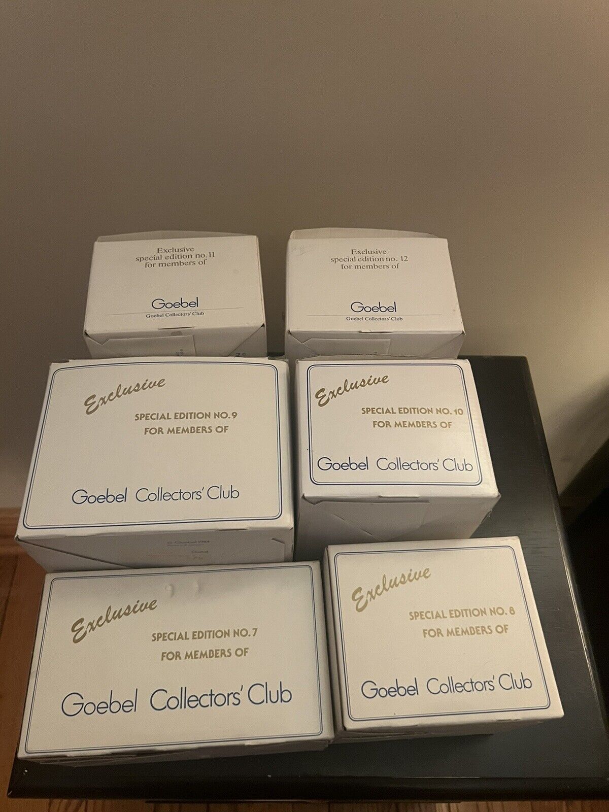 Goebel Collectors Club Special Editions 7-12 W/ Boxes