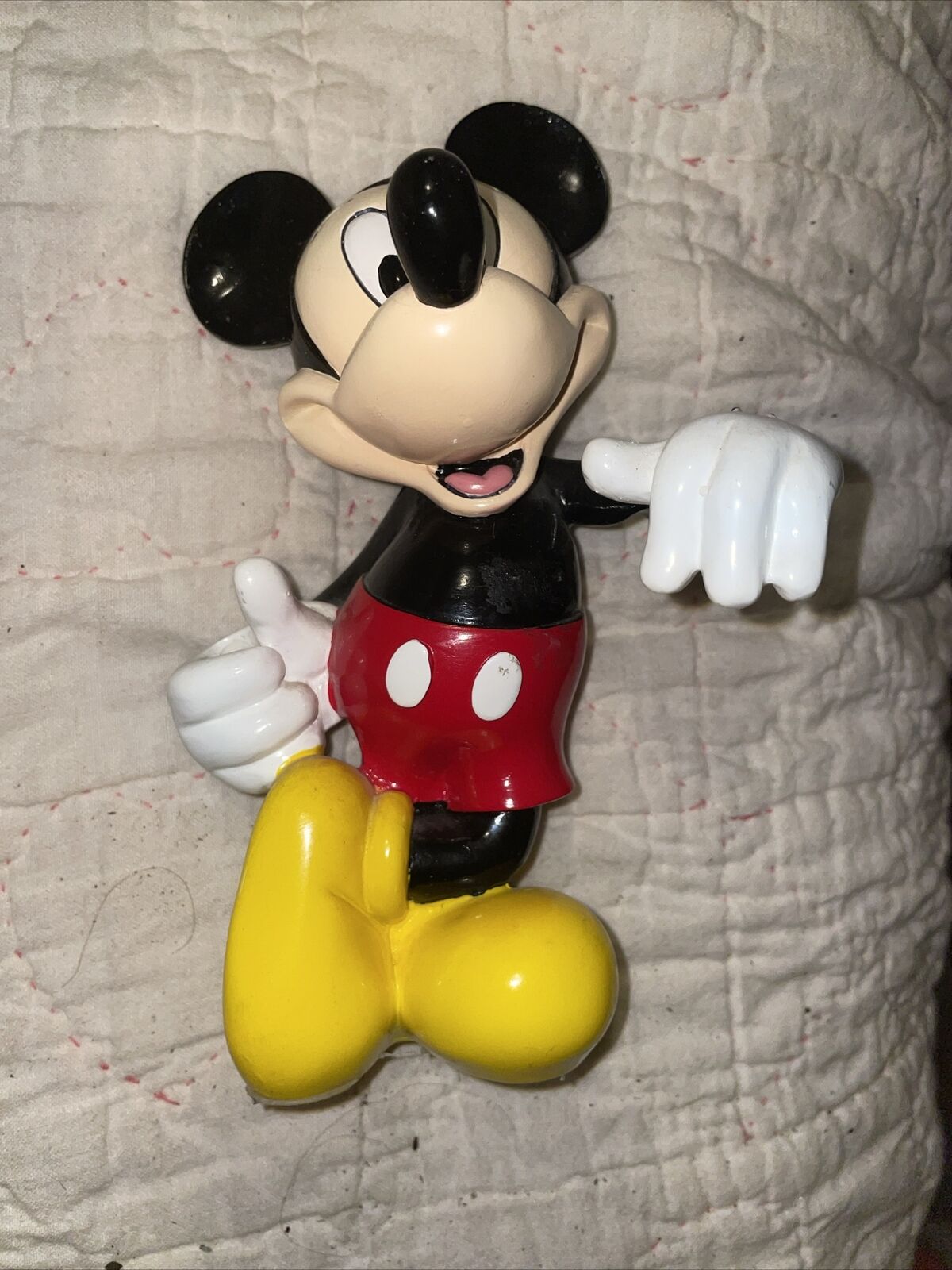 Vintage Disney Hard Plastic Mickey Mouse 8 In