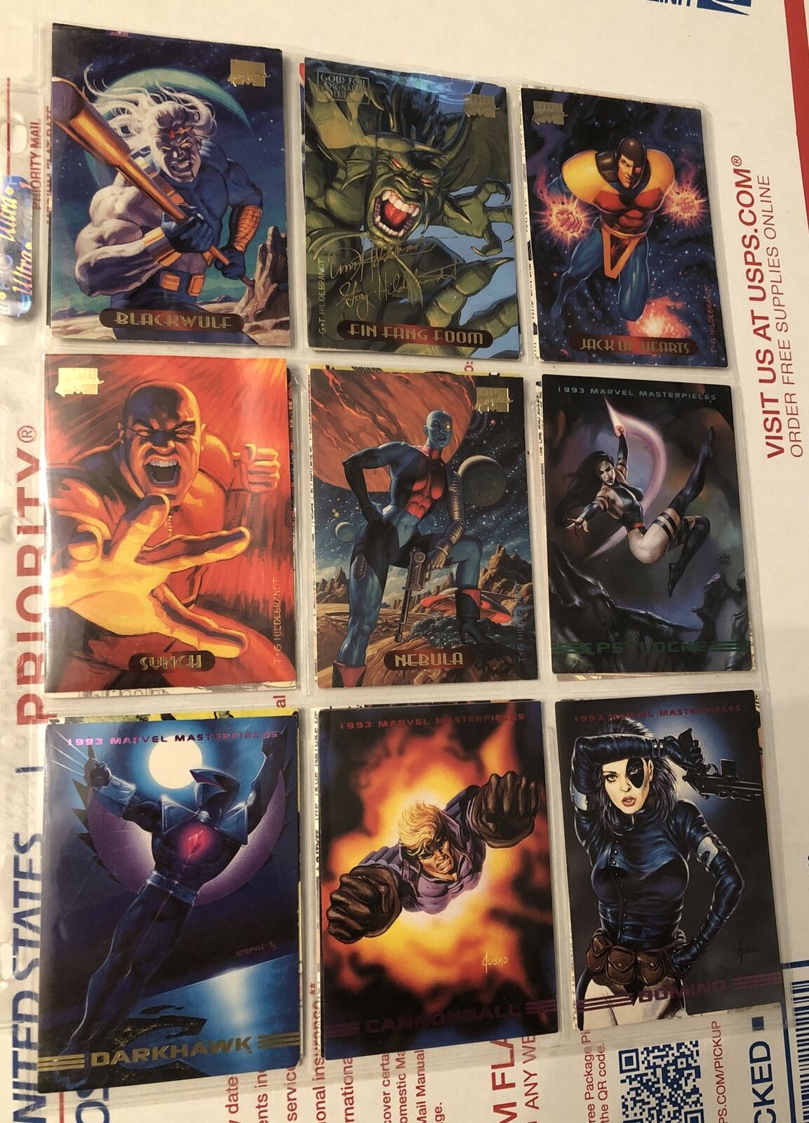 1993-1994 Fleer/ SkyBox Marvel Trading Cards Lot of 18 Green Goblin Thor Nebula