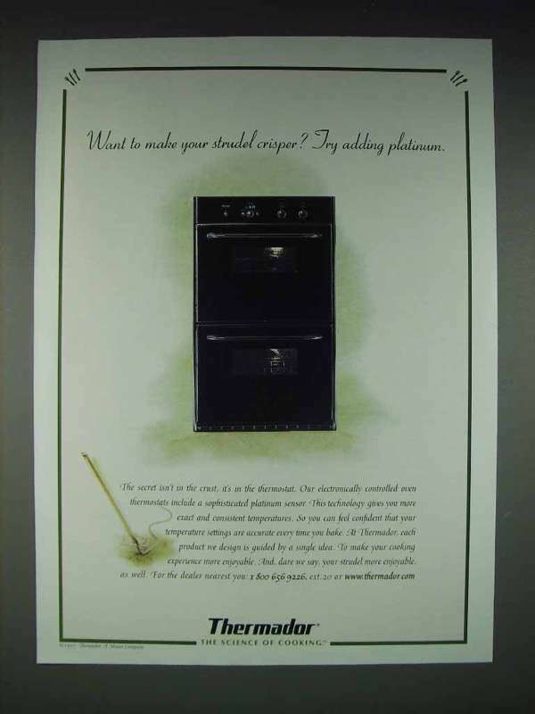 1997 Thermador Oven Ad - Make Strudel Crisper