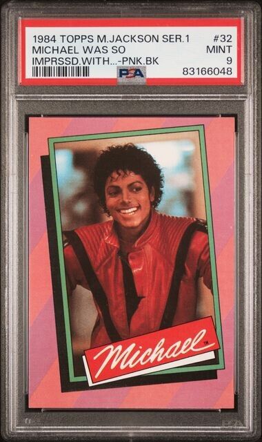 1984 Topps Michael Jackson #32 PSA 9 POP 3 None Higher 