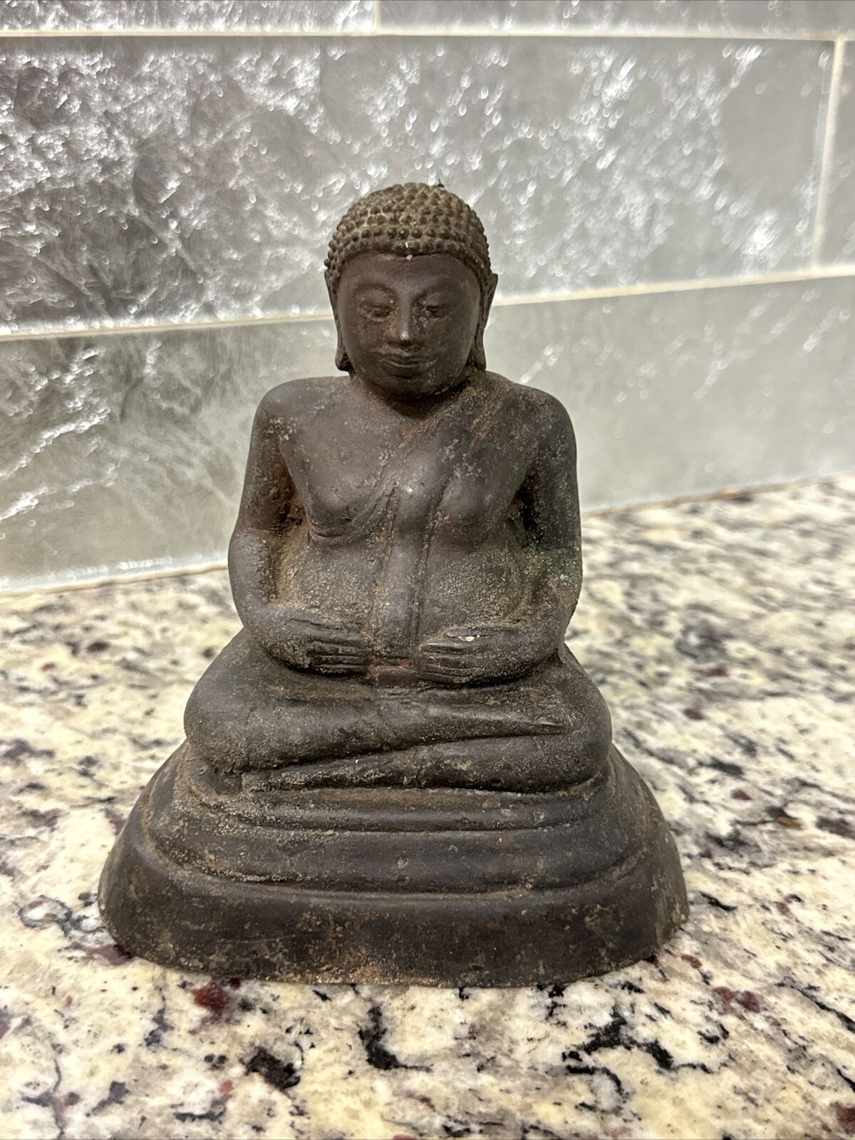Vintage Bronze Prha Sangkachai Buddha 5”